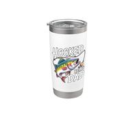 Hooked On Being Dad Bicchiere termico in acciaio inox doppia parete
