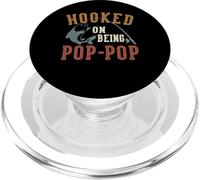 Hooked On Being Pop-Pop Father's Day Fishing Pop-Pop PopSockets PopGrip per MagSafe