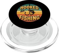Hooked On Fishing - Pescatori di spigola e Outdoorsmen PopSockets PopGrip per MagSafe