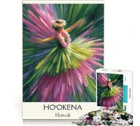 Hookena Big Island Hula Puzzle da 1000 pezzi | Antistress regalo per rafforzare l'amore tra le coppie ideale per amici e familiari 26x38cm