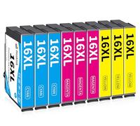 Hookink 16XL Cartucce Compatibili per Epson 16XL 16 XL Colori per Workforce WF-2630 WF-2510 WF-2750 WF-2660 WF-2010 WF-2520 WF-2530 WF-2540 WF-2650 WF-2760 (Ciano, Magenta, Giallo, Confezione da 9)