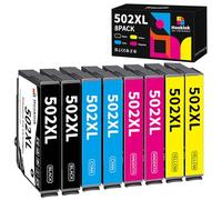 Hookink 502XL 502 XL Cartucce Compatibile con Epson 502XL Multipack per Expression Home XP-5100 XP-5105 XP-5150 XP-5155, Workforce WF-2860 WF-2865 WF-2880 WF-2885 8-Pack