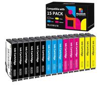 Hookink 502XL Cartucce Compatibili per Epson 502XL 502 XL per Expression Home XP-5100 XP-5105 XP-5150 XP-5155 Workforce WF-2860 WF-2865 WF-2880 WF-2885 (15-Pezzi, 6 Nero 3 Ciano 3 Magenta 3 Giallo)