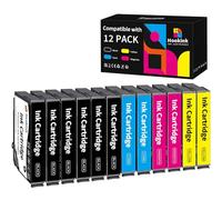 Hookink 603XL Cartucce d'inchiostro Compatibili per Cartucce Epson 603XL per Epson Expression Home XP-2100 XP-2150 XP-2155 XP-3100 XP-3150 XP-3155 XP-4150, WF-2810 WF-2820 WF-2830, 12-Pezzi