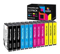 Hookink Compatibili con 405XL 405 XL Cartucce per Epson WF-7840 (12Pezzi) | Compatibili con Epson Workforce WF-7830 WF-3825 WF-7840 WF-3820 WF-4820 WF-4825 WF-4830 WF-7835 WF-7840