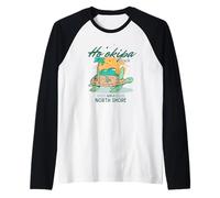 Ho'okipa Beach Maui costa nord tartaruga marina vacanza souvenir Maglia con Maniche Raglan