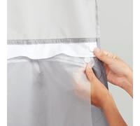 Hookless Arcs & Angles RBH14BS01 PEVA Snap-in Liner, Vanilla, PEVA