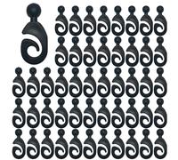 Hooks - 50 pezzi Rustproof Netting Hooks, Multi-Purpose Pergola Drape Rings, Hanging Solution | Indoor Outdoor Hangers For Fence, Plants, Garden, Balcony, Patio, Bedroom, Living Room, B