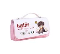 HOOKTA Astuccio Harry con cerniera Astuccio liscio con grande capacità e manico Astuccio magico per adolescenti, ragazze e ragazzi regalo, Rosa Capelli Neri, 21 x 10 x 7 cm / 8,26 x 3,94 x 2,75 Zoll,