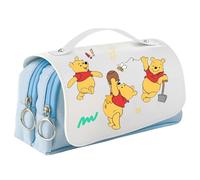 HOOKTA Pooh, astuccio con cerniera, astuccio liscio con grande capacità e manico, astuccio per penne, scuola, ufficio e viaggio, regalo, Benvenuto, 21 x 10 x 7 cm / 8,26 x 3,94 x 2,75 Zoll, moderno