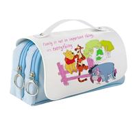 HOOKTA Pooh, astuccio con cerniera, astuccio liscio con grande capacità e manico, astuccio per penne, scuola, ufficio e viaggio, regalo, famiglia, 21 x 10 x 7 cm / 8,26 x 3,94 x 2,75 Zoll, moderno