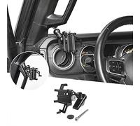 Hoolcar per JL A Pillar Grab Handle Supporto per telefono cellulare Stabilizzatore anti-shake regolabile Supporto per telefono per Jeep Wrangler JL JLU e Gladiator JT 2018-2021