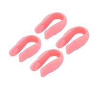 Hooleey 4pcs Acupressure Hand Pressure Point Clip Activating Stimulus Point Portable Universal Mini Relief Massage Clip (Roseo)