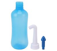 Hooleey Detergente per lavaggio nasale a pressione con bottiglia per risciacquo manuale dei seni nasali per bambini, adulti e bambini (310 ml+ Testa a cinque fori)