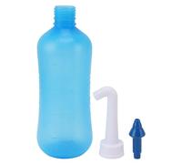 Hooleey Detergente per lavaggio nasale a pressione con bottiglia per risciacquo manuale dei seni nasali per bambini, adulti e bambini (500 ml+ testa a cinque fori)