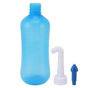 Hooleey Detergente per lavaggio nasale a pressione con bottiglia per risciacquo manuale dei seni nasali per bambini, adulti e bambini (500 ml+ Testa a foro singolo)