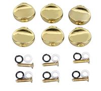 Hooleey Guitar Tuning Peg Buttons Metal HighQuality Replacement Ideal for Acoustic Electric Guitar Accessories (Gold)