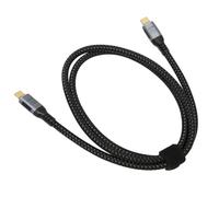 HOOLEEY USB 4.0 Gen 3 Data Cable 40Gbps Transfer 240W Charging 8K 60hz Display Type C to Type C Cord (150cm)