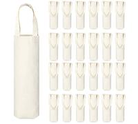 Hoolerry Borsa per vino in tela con manico a sublimazione vuota, borsa regalo riutilizzabile e lavabile, 24 pezzi, come mostrato nelle immagini, as shown in the pictures, moderno