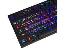 HOOLRZI 104 Pezzi ABS Trasparente Keycaps Tastiera Meccanica Copritasti Russo Coreano Retroilluminato Copertura Della Chiave Per Cherry MX Switch Abs Retroilluminato Keycaps