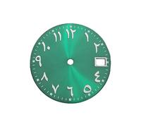 HOOLRZI 28,5 mm di diametro quadranti di ricambio con numeri arabi per accessori di movimento quadranti, Verde