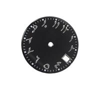 HOOLRZI 28,5 mm di diametro quadranti di ricambio con numeri arabi per accessori di movimento quadranti, Nero