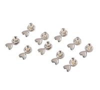 HOOLRZI 5 Paia Chiusure per Orecchini a Forma Cuore Design Che Non Sbiadisce Robusti Materiali in Rame vestibilità per L'uso Quotidiano E Occasioni Speciali Tappi per Orecchie in Rame