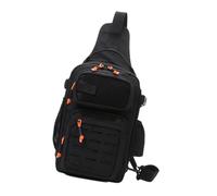 HOOLRZI Borsa a tracolla per attrezzatura da pesca Borsa a tracolla Borsa da pesca multifunzionale di grande capacità impermeabile zaini da pesca, Nero