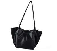 HOOLRZI Borsa a tracolla retrò alla moda spaziosa lavoro interno pendolarismo borsa in pelle PU resistente all'acqua accessorio donna elegante borsa a tracolla PU, Nero , One Size