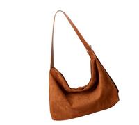 HOOLRZI Borsa da lavoro da donna con manico convertibile Design in tessuto capiente capacità spaziosa per spostamenti quotidiani borsa da ufficio casual, Marrone, One Size