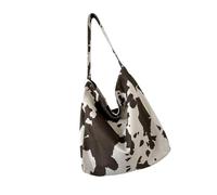 HOOLRZI Borsa morbida da donna morbida in camoscio casual borsa a tracolla spaziosa borsa da lavoro borsa con manico superiore borse per viaggi o uso quotidiano comoda borsa da lavoro morbida, Caff