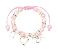 HOOLRZI Bracciale a Catena Leggero E Regolabile Con Ciondolo a Forma Elfo Stellato Scintillante Design Con Perle Finte Per Occasioni Festa Casual. Bracciale Con Ciondolo Leggero Da Donna