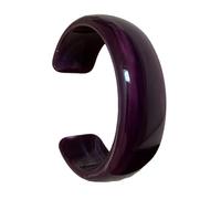 HOOLRZI Bracciale rigido geometrico largo in acrilico, accessori esagerati, struttura acrilica, adatto per le donne, con polsino aperto geometrico, Misura unica, come descritto