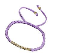 HOOLRZI Braccialetto in corda intrecciata regolabile, unisex, leggero, comodo, accessorio alla moda per l'uso quotidiano, elegante intrecciato per uomini e donne, Misura unica, come descritto