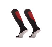 HOOLRZI Calze da Calcio Professionali Lunghe Atletiche Traspiranti Calze Da Calcio Per Adolescenti Uomini Adulti Formazione, Blu Royal Rosso, L