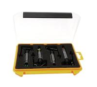 HOOLRZI Canna da pesca portatile illuminata indicatori di morsi di pesce sensibili scambisti allarme per rilevamento tensione sensibile bobine gancio attrezzatura da pesca accessorio