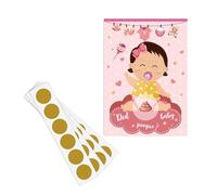 HOOLRZI Confezione da 24 carte da gioco per baby shower, biglietti per lotterie, eccitanti, feste divertenti, attività rompighiaccio