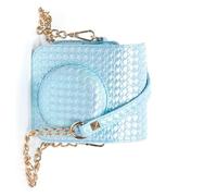 HOOLRZI Custodia in pelle PU per fotocamera Mini12 Instants con spallacci regolabili e tasca, Blu