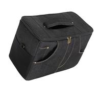 HOOLRZI Custodia per amplificatore per chitarra, in tessuto esterno, con imbottitura antiurto e divisori staccabili, adatta per musicisti da viaggio, Nero , M, Bellezza di massa