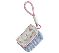 HOOLRZI Custodie per fotocamera in cotone Custodia alla Portamonete floreale Elegante borsa per rossetto per trucco Custodia protettiva Borse in morbido cotone