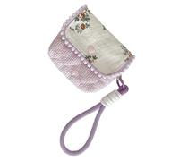 HOOLRZI Custodie per fotocamera in cotone Custodia alla Portamonete floreale Elegante borsa per rossetto per trucco Custodia protettiva Borse in morbido cotone