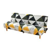 HOOLRZI Divano letto pieghevole senza braccioli di allungamento delle fodere di futon con lo strato stampato del fondo elastico