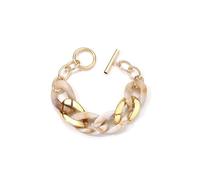 HOOLRZI Elegante braccialetto a catena in resina fatto a mano color caramella braccialetto alla moda gioielli per donne ragazze