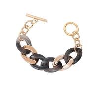 HOOLRZI Elegante braccialetto a catena in resina fatto a mano color caramella braccialetto alla moda gioielli per donne ragazze