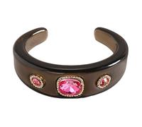 HOOLRZI Elegante braccialetto scintillante impreziosito da cristalli regolabile, accessorio alla moda, Misura unica, come descritto