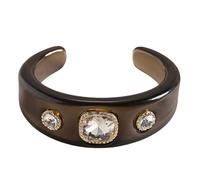 HOOLRZI Elegante braccialetto scintillante impreziosito da cristalli regolabile, accessorio alla moda, Misura unica, come descritto