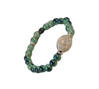 HOOLRZI Elegante gioiello fatto a mano regolabile con texture in ceramica alla moda adatto per un outfit unico