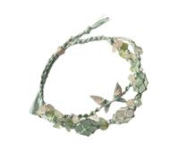 HOOLRZI Gioielli intrecciati fatti a mano in pietra naturale intrecciati individualizzati gioielli braccialetto moda farfalla
