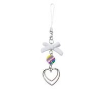 HOOLRZI Moda Cuore Bowknot Bead Hangings Pendente Dolce Telefono Cinghia Della Borsa Decorazione Portatile Hangings Lanyard Per Le Ragazze Donne