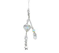 HOOLRZI Moda Cuore Bowknot Bead Hangings Pendente Dolce Telefono Cinghia Della Borsa Decorazione Portatile Hangings Lanyard Per Le Ragazze Donne